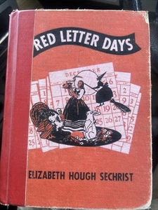 Red Letter Days by Elizabeth Hough Sechrist 1940 Hardcover Book Vintage - Picture 1 of 22
