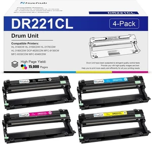 Neuf 4 PK authentique unité de batterie CL de remplacement pour imprimante Brother DR221CL envoi rapide - Photo 1/12