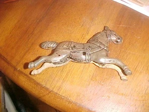 Antique Cast Iron Horse From A Toy Fire Wagon - Picture 1 of 7