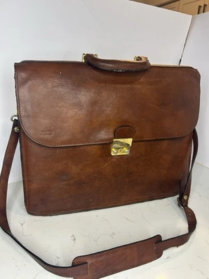 Mensajero/maletín de cuero Bosca Correspondent Foto 1 de 4