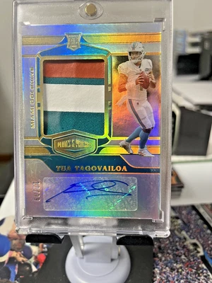 2020 TUA TAGOVAILOA PLATES AND PATCHES AUTO #12 OF #99!!!🔥🔥🔥 - Image 1 of 2
