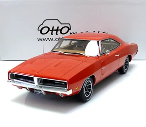 Dodge Charger Hemi V8 US Muscle Car Año 1969 Naranja GO60 1:12 OttO-mobile - Imagen 1 de 7