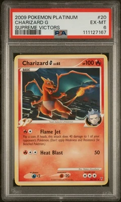 2009 Pokemon Platinum Supreme Victors #20 Charizard G Supreme Victors PSA 6 - Image 1 of 2