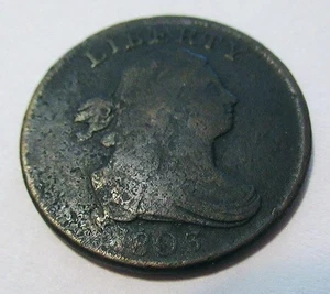 1803 Draped Bust Half Cent Good Downgraded VG To G Lightly Pitted Free Shipping - Picture 1 of 10