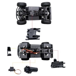 Chassis Kit with Axles & Gearbox For Traxxas 1/18 TRX4M Bronco Defender RC Car - Picture 1 of 10