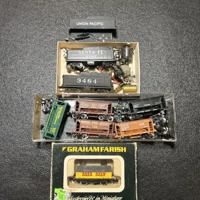 Graham Farish Escala N #60 Lote de 9 Coches Porter Tolva/Carbón Santa Fe C-5 2197 Foto 1 de 4