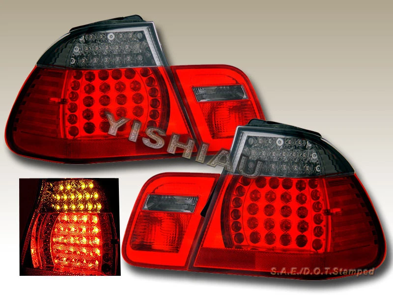 00-03 BMW E46 325 330 328 Tail Lights LED 2DR R/S 01 02 - Image 1 of 1