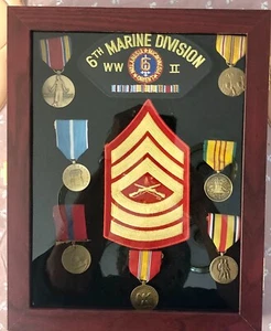 Vitrina medalla cinta alfiler 19x14 botón insignia carcasa solapa cerezo estante gabinete - Imagen 1 de 13