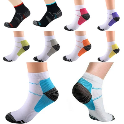 Unisex Pressure Socks Breathable Sports Socks Arch Ankle Support Ankle Socks - Image 1 of 4