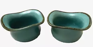 Southern Living at Home Tidbit Ramekin Cuencos Lote de 2 Turquesa Toscana Retirada - Imagen 1 de 5