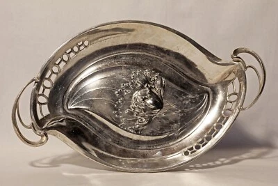 Bandeja Argentor chapada en plata ART NOUVEAU WMF placa de plata alemana austriaca Foto 1 de 4