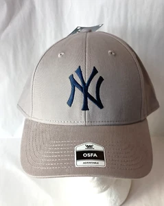 NY New York Yankees grau MLB Baseball Team Kappe Mütze neu Etikett OSFM NOS 2023 - Bild 1 von 9