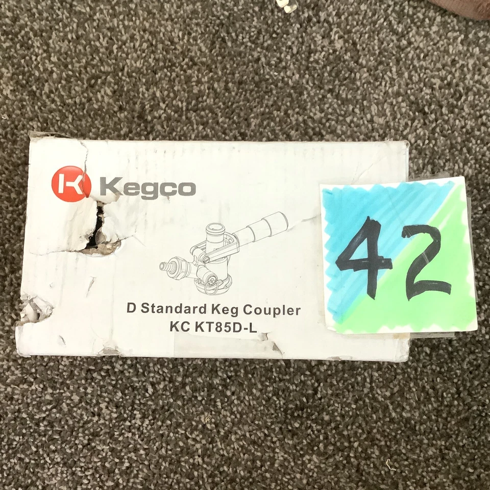 Kegco KC KT85D-L Keg Coupler D System Black
