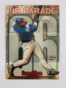 1999 Topps SuperChrome #35 Sammy Sosa HR 66 - Chicago Cubs - Picture 1 of 2