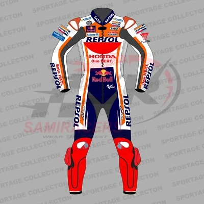 Cowhide Customise Honda Repsol Motorcycle/Motorbike Biker's Leather Racing Suit - Imagen 1 de 4