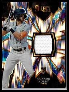 2024 Select Connor Norby Rookie RC Jersey Patch Miami Marlins NM Pack Fresh FS - Picture 1 of 2