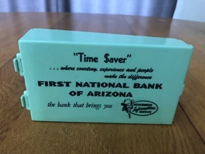VINTAGE FIRST NATIONAL BANK OF ARIZONA PROMO TIME SAVER COIN SORTER COWGIRL USA - Picture 1 of 12