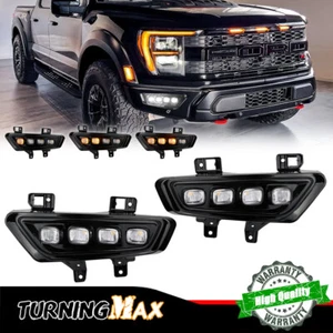 Kit biseles luces antiniebla intermitentes LED DRL para Ford F-150 Raptor 2021-24 F150 - Imagen 1 de 12