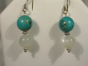 Turquoise Dangle Earrings - Picture 1 of 1