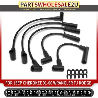5x Spark Plug Wire Set for Dodge Dakota Jeep Cherokee TJ Comanche Wrangler 2.5L - Image 1 of 4