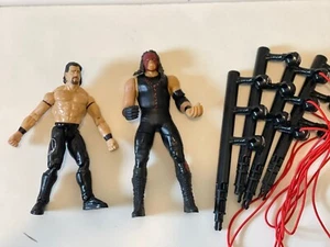 Lote de figuras de acción WWE MATTEL ~ Serie Kane Elite ~ Jakks Pacific + Anillo de lucha libre - Imagen 1 de 5