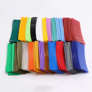 Heat Shrink Tubing PVC 18650 Battery Wraps Heatshrink Sleeving Colours Select - Picture 1 of 8