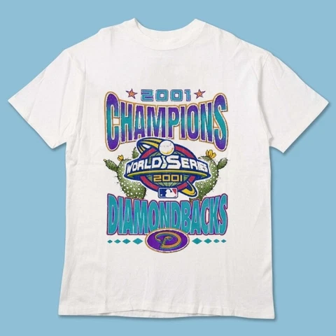 Arizona Diamondbacks 2001 WS vtg style men women Shirt S-3XL Cover