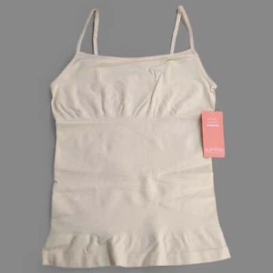 YUMMIE Nylon Seamless Cami Women's Underwear Sz S/M Nude YT6-575 (New) - Picture 1 of 6