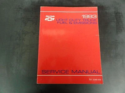Chevy Trucks 1993 camión ligero combustible y emisiones manual de servicio ST 336-93 Foto 1 de 4