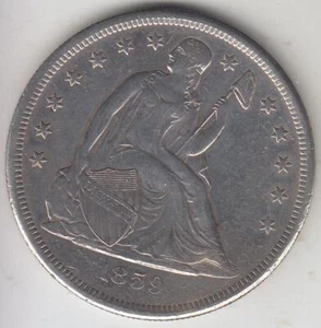 JUST REDUCED!! 1859-O SEATED DOLLAR XF-AU DETAILS - Picture 1 of 2