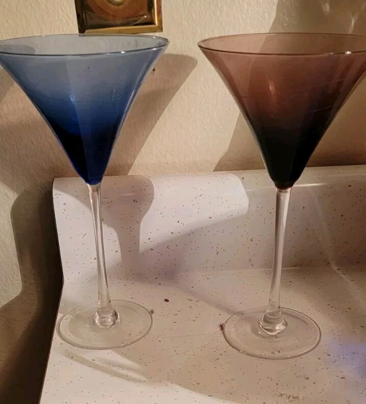 2 LENOX? LIBBEY ?CRISTAL SOPLADO A MANO TOSCANA MARTINI GAFAS ESPIRAL REMOLINO 2 Foto 1 de 1