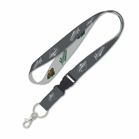 MINNESOTA WILD Lanyard w/ Detachable Buckle 1" Cover