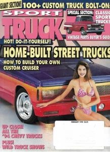 SPORT TRUCK 1994 FEB - '94 TRUCKS, TRUCK SHOWS, CUSTOM S-10,BERRY PRO PHANTOM - Imagen 1 de 1