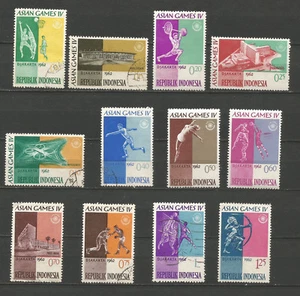 République Indonésie 1962 4e jeux asiatiques à Djakarta 24 timbres /T5379 - Imagen 1 de 2