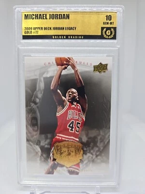 2009 Upper Deck Jordan Legacy Michael Jordan GOLD #77 Golden Grading💎MINT 10  - Image 1 of 4