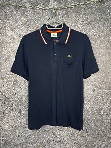 Mens Lacoste Short Sleeve Polo Shirt Cotton Regular Fit Size 4 (Medium)
