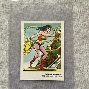 1978 Sunbeam Bread DC Super Heroes - WONDER WOMAN #11 Trading Card Sticker - Picture 1 of 2