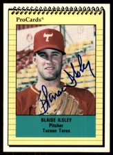 1991 ProCards Blaise Ilsley Signed IP AUTO Tucson Toros #2211