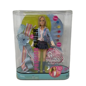 Year 2005 Styles for 2 Fashion Fever 12 Inch Doll - BARBIE H8575 in Blue Tops - Picture 1 of 11