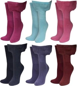 Ladies Diabetic EXTRA WIDE Toe Socks Lightweight Non-Elastic Everyday Use Socks - Picture 1 of 6