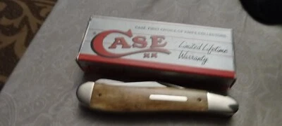 Estuche - Trampero de Huesos Antiguo Liso - Dogleg Grande, Cuchillo 6240 ss Foto 1 de 4