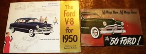 1950 Ford Brochures Tudor Crestliner Club Coupe Sedan - Picture 1 of 10