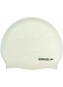 SPEEDO - CUFFIA SILICONE - PLAIN FLAT SILICONE CAP - 709910010 - WHITE - Bild 1 von 1