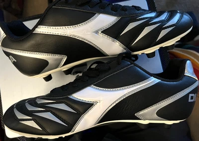 Diadora Brasil LT MDPU Black Soccer Cleats Men's Size 8 MSRP $200 - Image 1 of 4