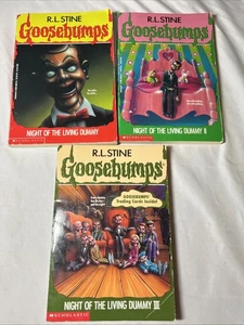 Goosebumps Night Of the Living Dummy I, II, & lll Books First Print - Picture 1 of 9