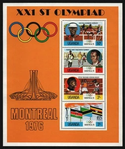 Uganda 1976 - Mi-Nr. Bloque 2 ** - MNH - Olympia Montreal - Imagen 1 de 1