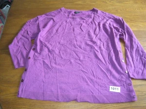 Talbots Womans Purple Scoop Neck Long Sleeved Sweater Women's Size X-Large - Picture 1 of 9