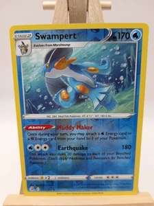 064/264 Swampert Rare Holo Pokemon TCG Pokémon Card Sword & Shield Fusion Strike - Picture 1 of 2