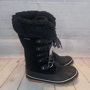Bearpaw Denali Snow Winter Boots Black Sz 9 Waterproof Suede NIB! - Picture 1 of 6