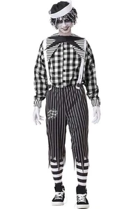  ADULT MENS TRAGEDY RAGGEDY ANDY GOTHIC  EVIL DOLL FANCY DRESS HALLOWEEN COSTUME - Picture 1 of 2